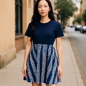 analia dolman sleeve stripe shirt collar oversize dress Shirt Dress Pyar&Co